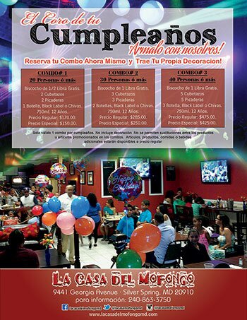 Viernes de Merengues Clasicos en La Casa del Mofongo Maryland